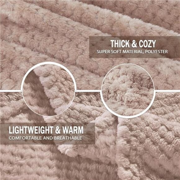 Fleece Throw Blanket Extra Large, Super Soft and Warm Blankets - Picture 6 of 7